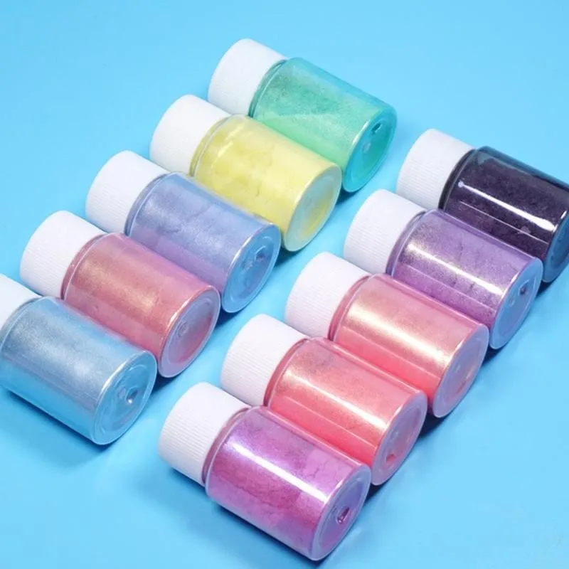

Pearlescent Pigment Powder For DIY Handmade Jewelry Decoration Powder Filler Pigment Additive For DIY Slime Accessories 4pcs/set
