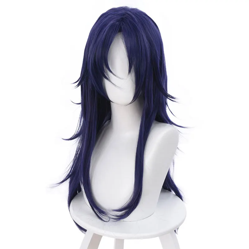 

NetEase Mobile Game Onmyoji Ssr-style God Baqi Snake Mixed Purple Long Hair Anime Cosplay Game Perform Molding Hair Wig 65CM