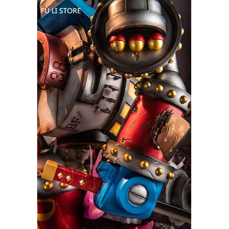 

22.4" Anime ONE PIECE Franky Shogun Chopper Monkey D Luffy's Partner GK Resin Box Action Figure Collectible Model Toy Y49 57cm