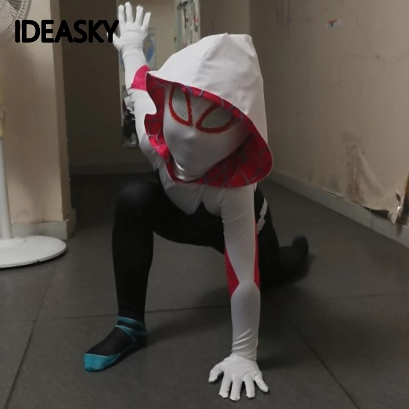 Ядовитый Человек паук карнавальный костюм Гвен Стейси комбинезон маска
