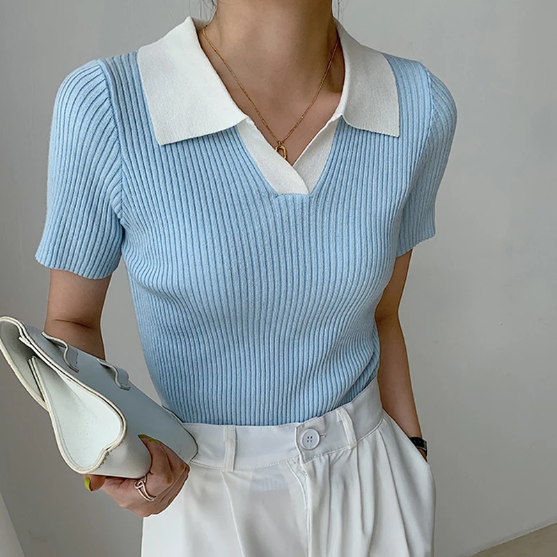 

Футболка Alien Kitty Женская трикотажная, модная универсальная облегающая офисная рубашка с коротким рукавом, Повседневная Популярная одежда, л...