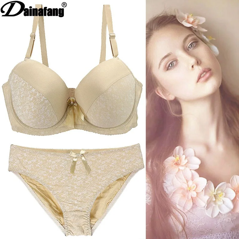Европа и США Большие размеры комплект с бюстгальтером для женщин нижнее белье