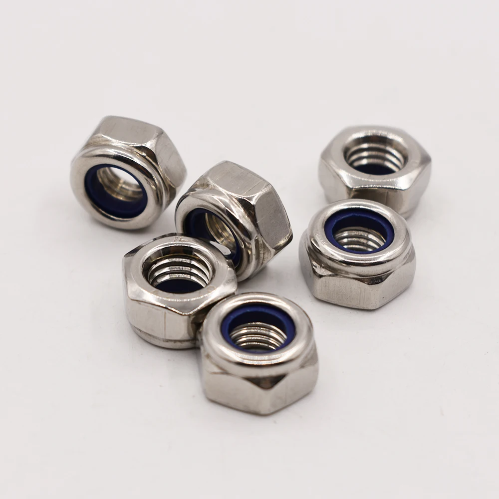304 нержавеющая сталь замок гайка Locknut нейлон самоблокирующийся
