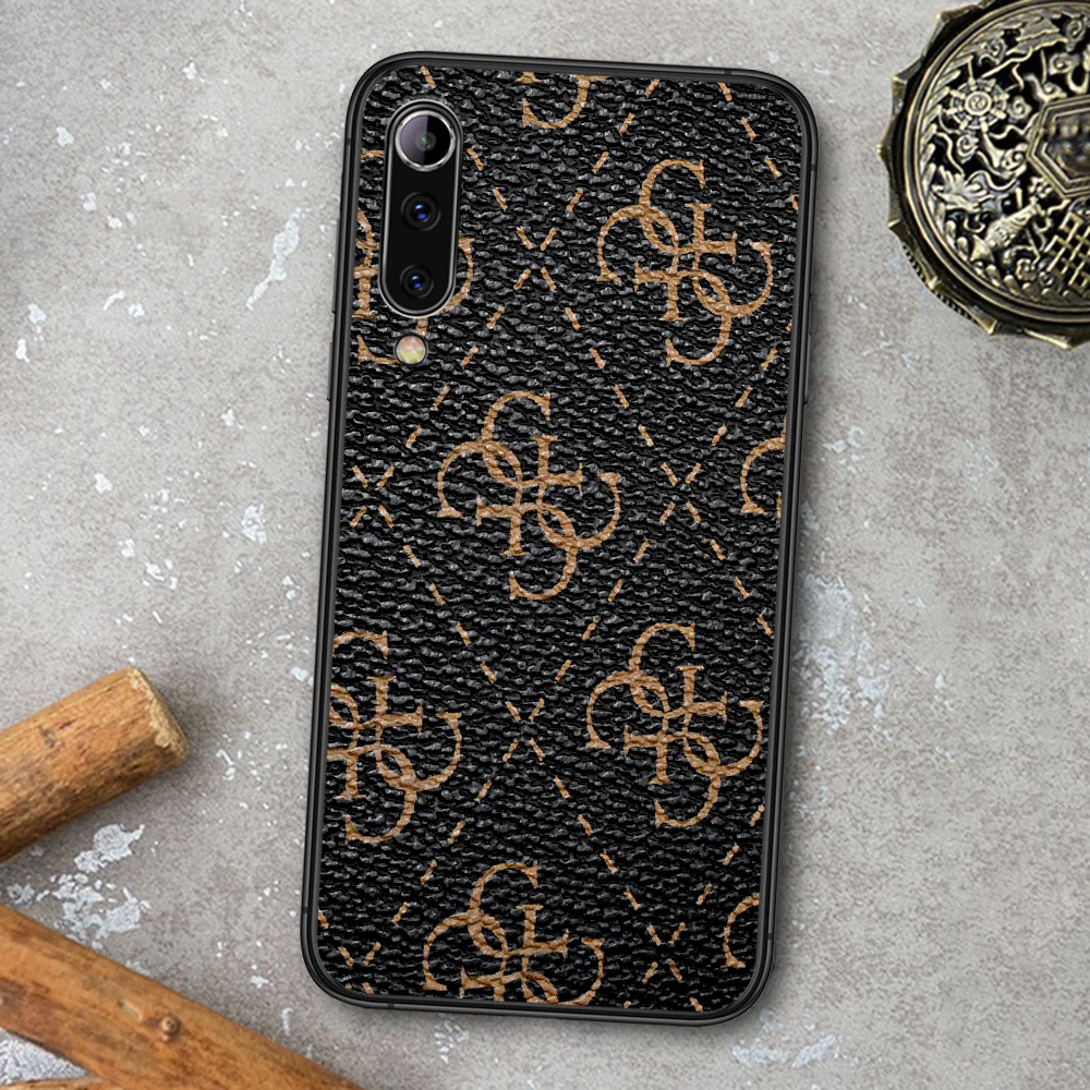 

Luxury Fashion G-Guesses Phone Case For Xiaomi Mi Note 10 A3 9 MAX 3 A2 8 9 Lite Pro Ultra black Cover Luxury Back 3D Prime