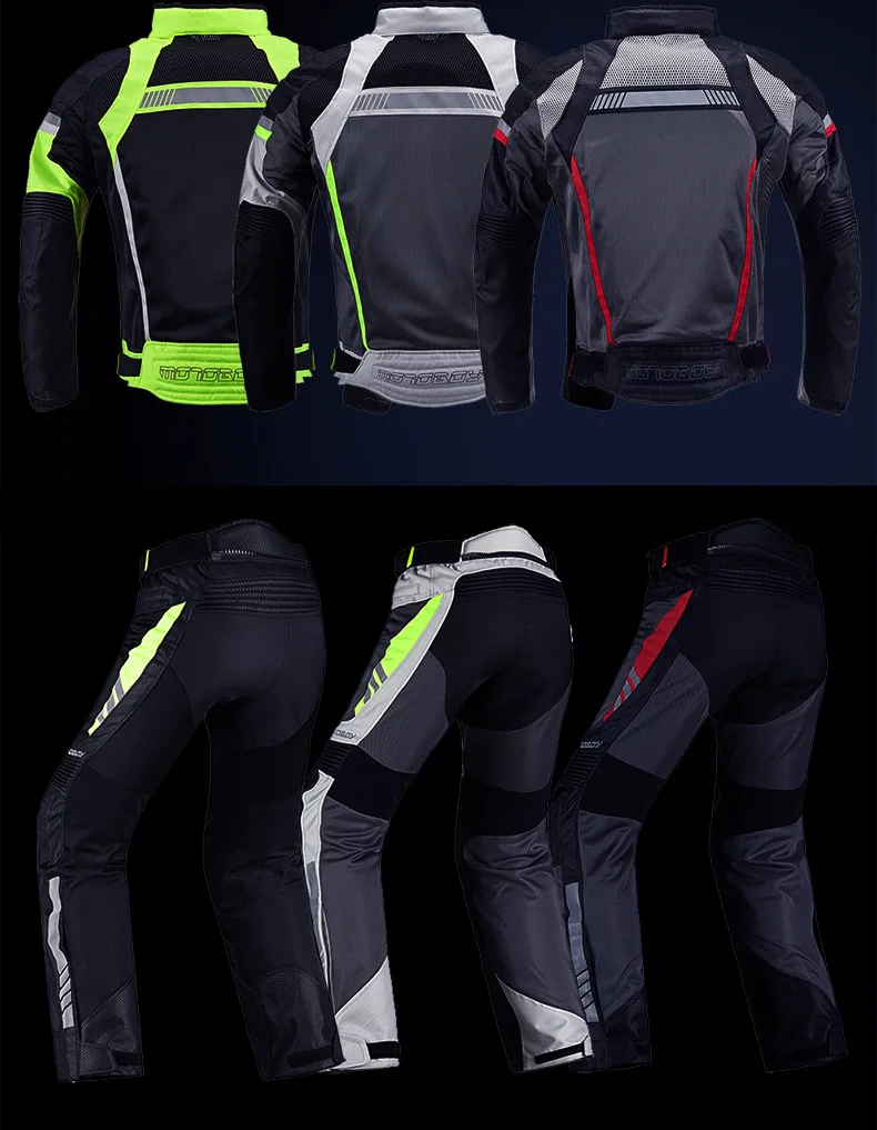 MOTOBOY мотоциклетная куртка летние дышащие костюмы для мотогонок светоотражающий, для мотокросса куртка Костюмы в Китае(стандарты CE, защитный Шестерни