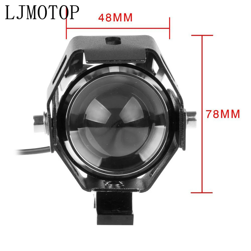Мотоцикл 12V светодиодный фары вспомогательная лампа U5 прожектор мотоцикл для Honda