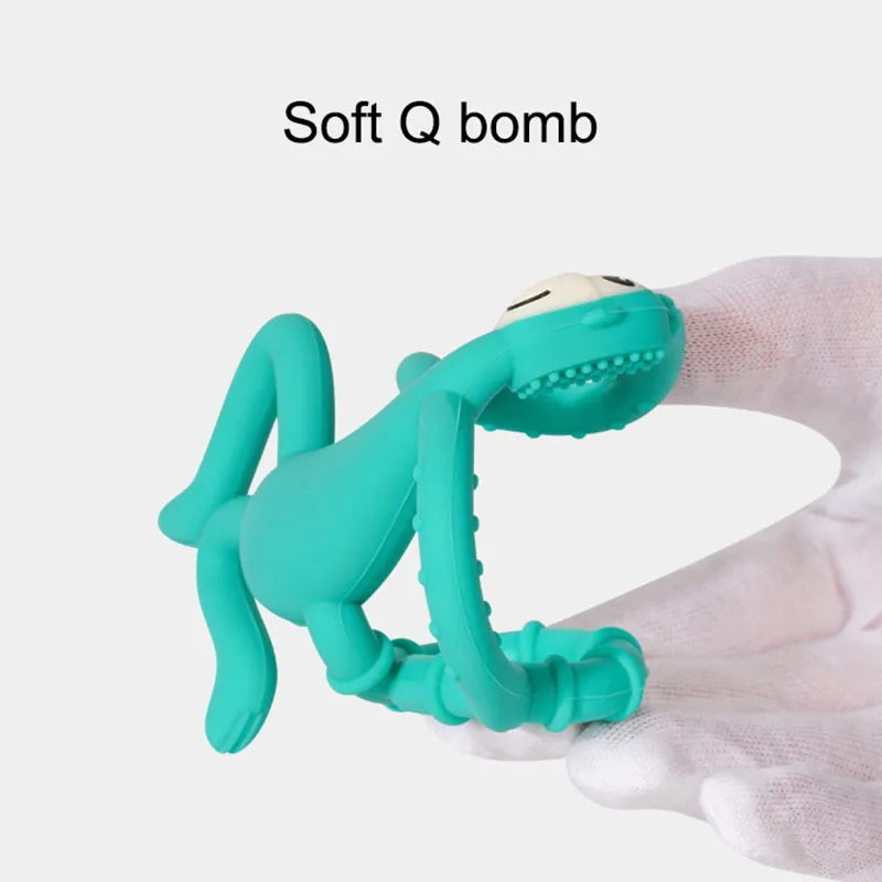 

1Pcs 3 Colors Baby Gift Silicone Cartoon Monkey Kids Teether Toys Elastic Toddler Molar Toy Funny Baby Teething Toys