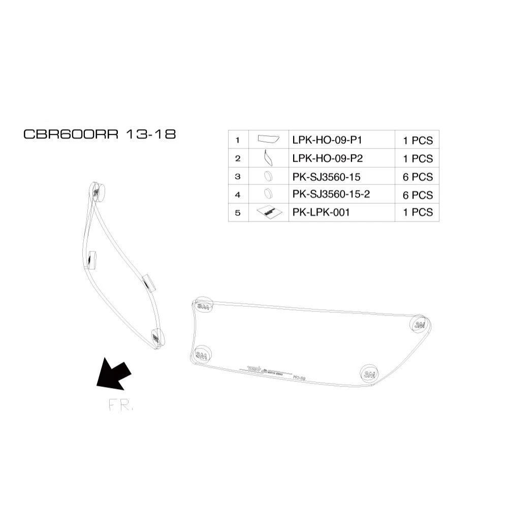 Защитная крышка для фар мотоцикла HONDA CBR600RR CBR 600 RR CBR600 600RR 2013-2018 | Автомобили и