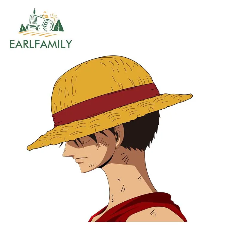 EARLFAMILY 13 см x цельные модные водонепроницаемые наклейки Luffy для автомобиля на