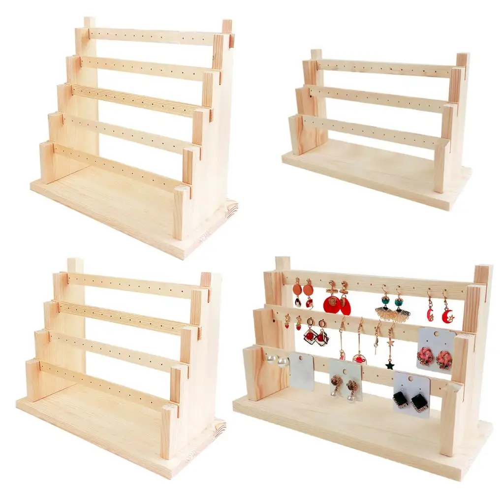 Подставка для деревянная серьга держатель серег демонстрация ювелирных изделий