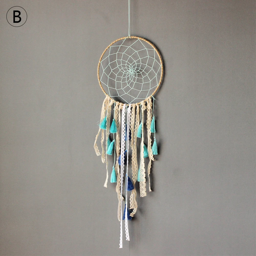 Ins Ловец снов светодиодный Хранитель ручной работы перья ночной Светильник Ловцы