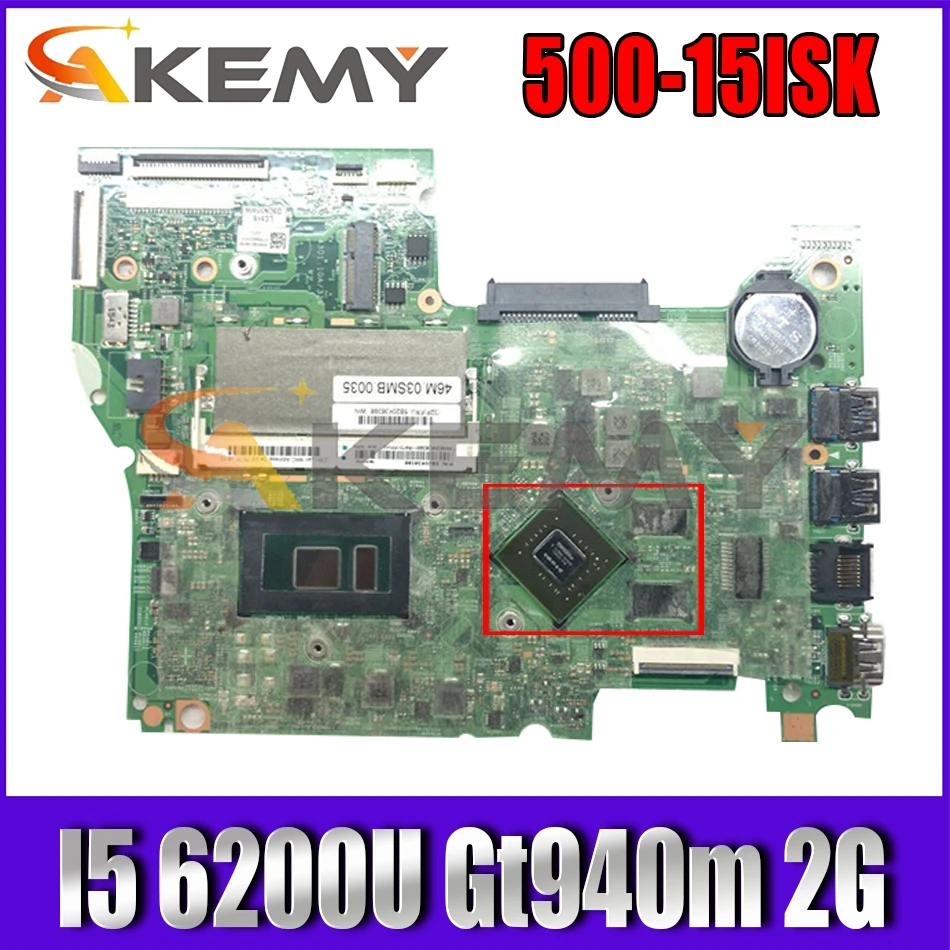 

Akemy для Lenovo Yoga500-15isk flex3-1580 ноутбук PC материнская плата I5 6200U Gt940m 2G; Гарантированное качество 100% тесты OK