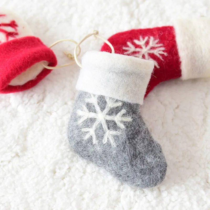 1 шт. новогодний фетровый Подарочный мешок для ёлки|Носки и держатели подарков| |