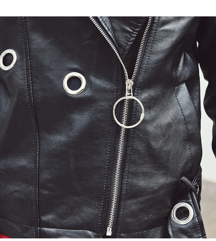 

Autumn winter men black leather jacket nightclub Punk hip hop faux fur coat men casual biker motorcycle jacket chaqueta hombre