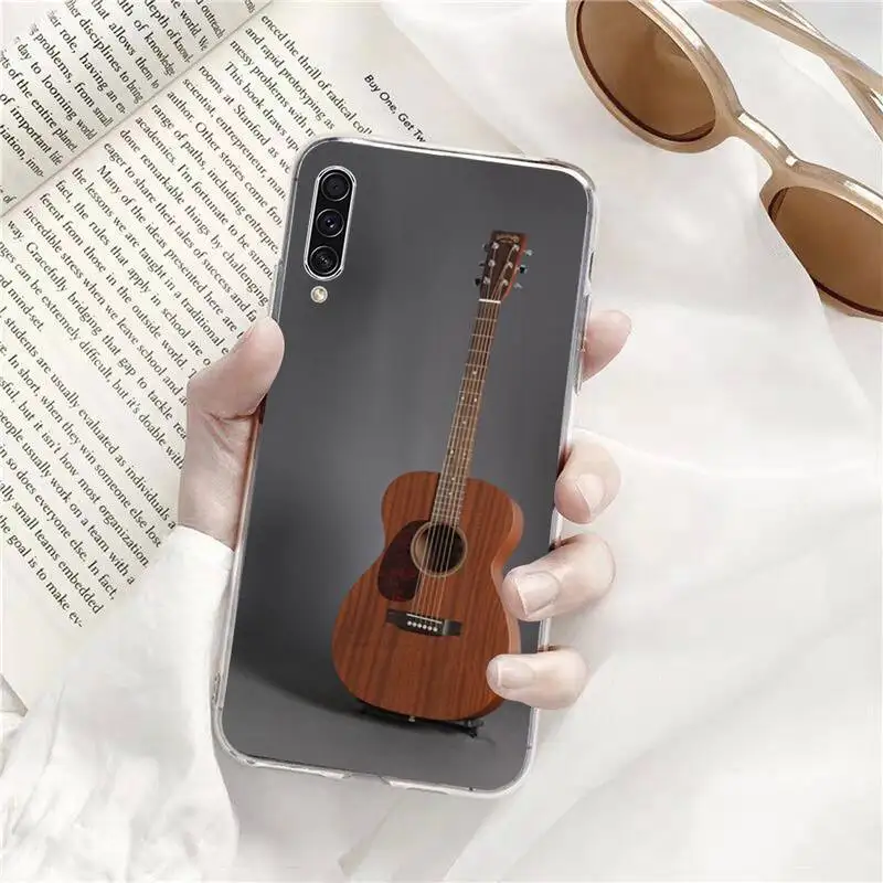 

Fashion guitar cool Phone Case Transparent for Samsung A71 S9 10 20 HUAWEI p30 40 honor 10i 8x xiaomi note 8 Pro 10t 11