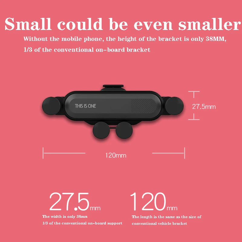 Автомобильный держатель для телефона универсальный с креплением на