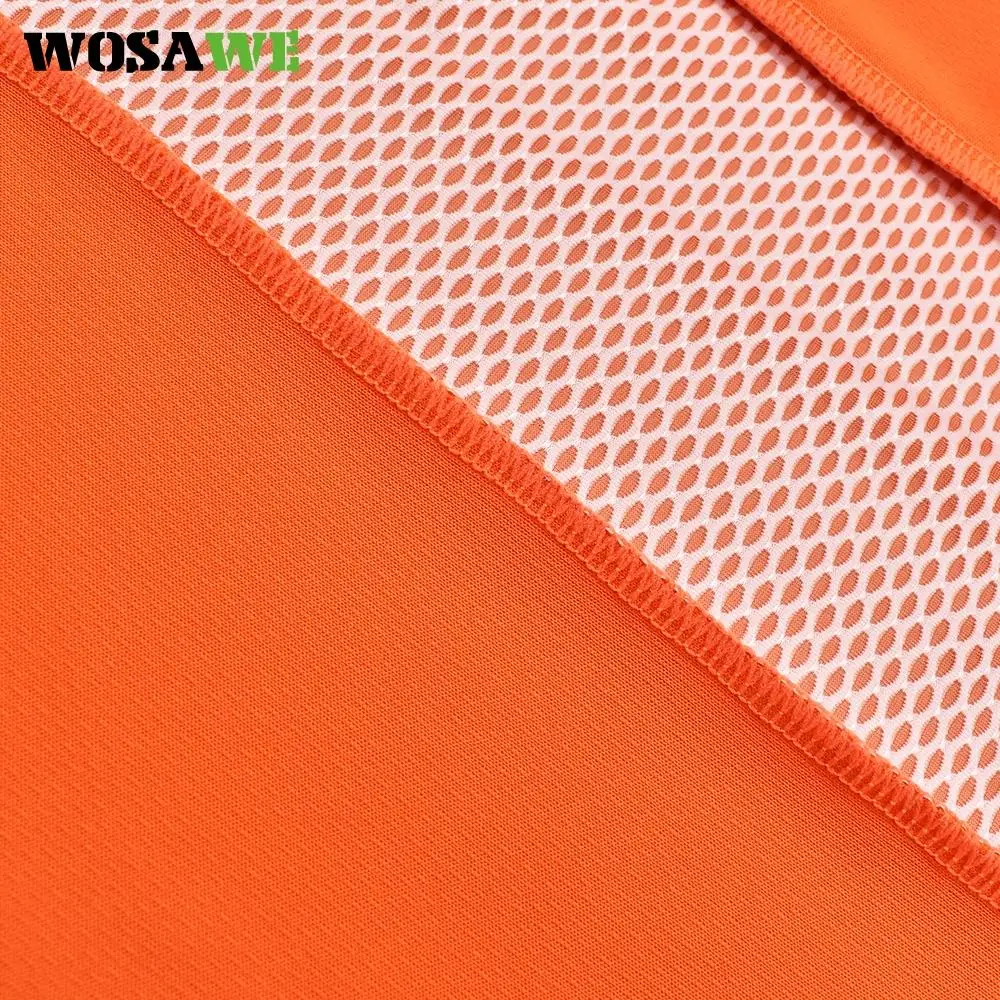 WOSAWE Осенняя велосипедная Джерси с длинными рукавами и карманами дышащая