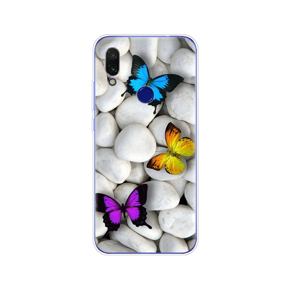 Силиконовый чехол для Xiaomi Redmi 7 мягкий ТПУ redmi 6 26 дюйма snapdragon 632 модельные Чехлы с