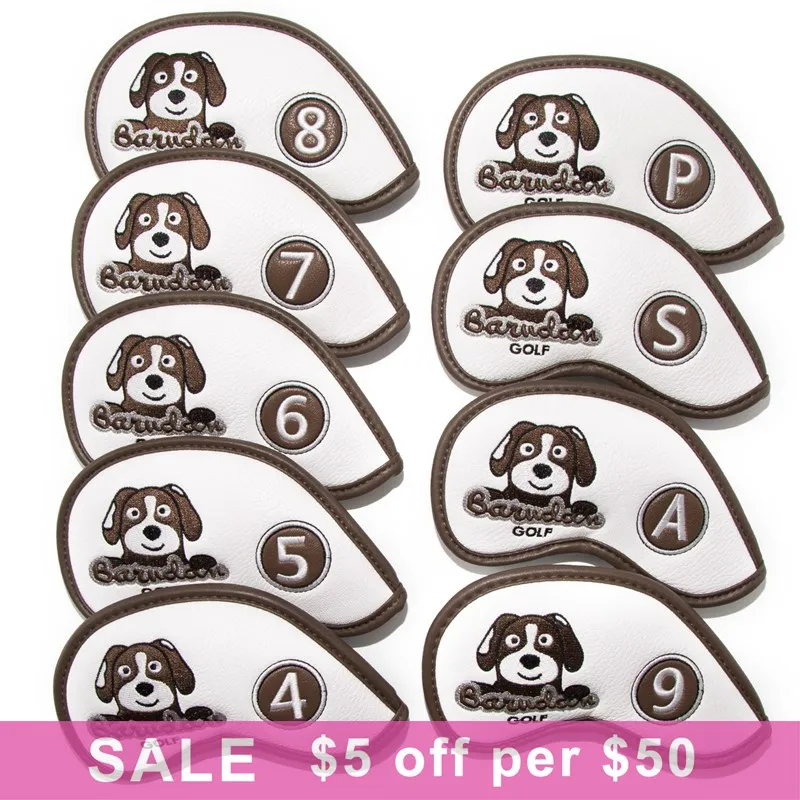 Металлический чехол для гольф-клуба симпатичный гольфа с изображением собаки 9