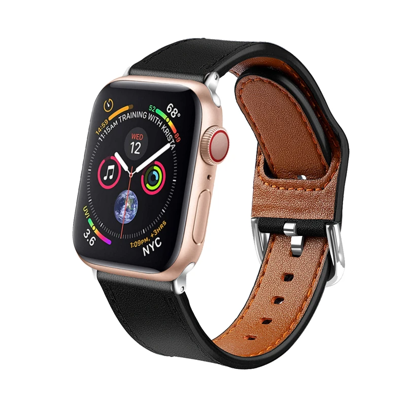 Ремешок для часов apple watch band 4 3 44 42 мм ремешок из натуральной кожи correa iwatch 2/1 38 40