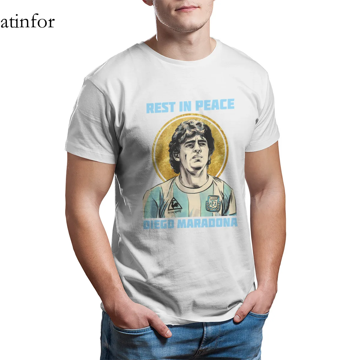 Rip Марадона в покое 1960 2020 Футболка Модные Винтажные 4XL 5XL 6XL круглый вырез