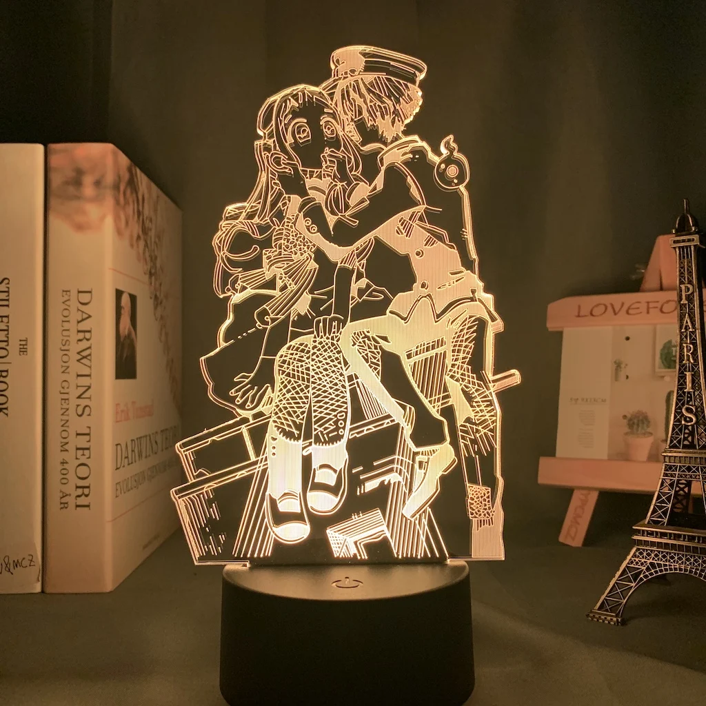 Акриловая 3d лампа аниме унитаз в оплетке Hanako Kun светильник для декора спальни