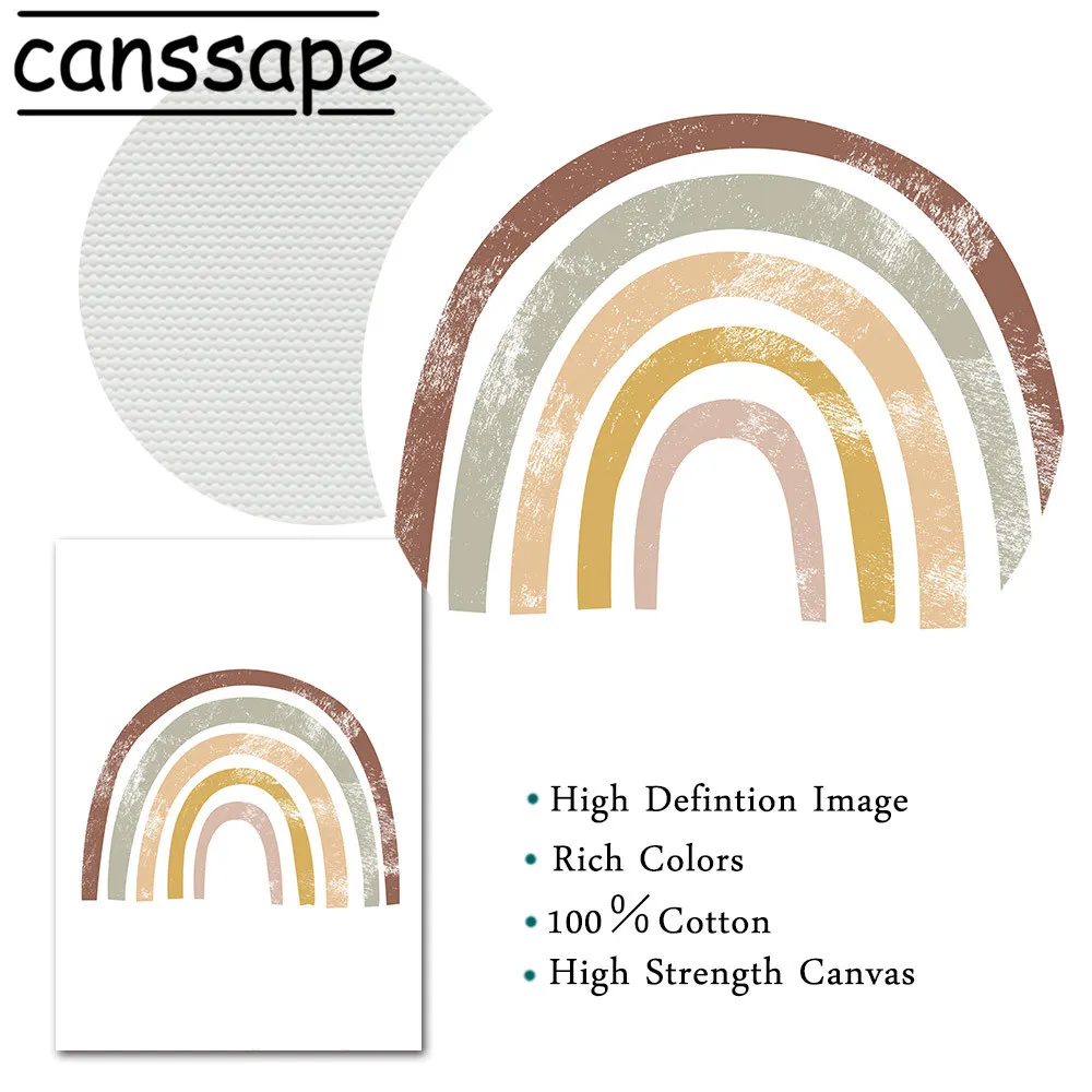 Детская Настенная картина для детской комнаты Радужный принт мусульманский
