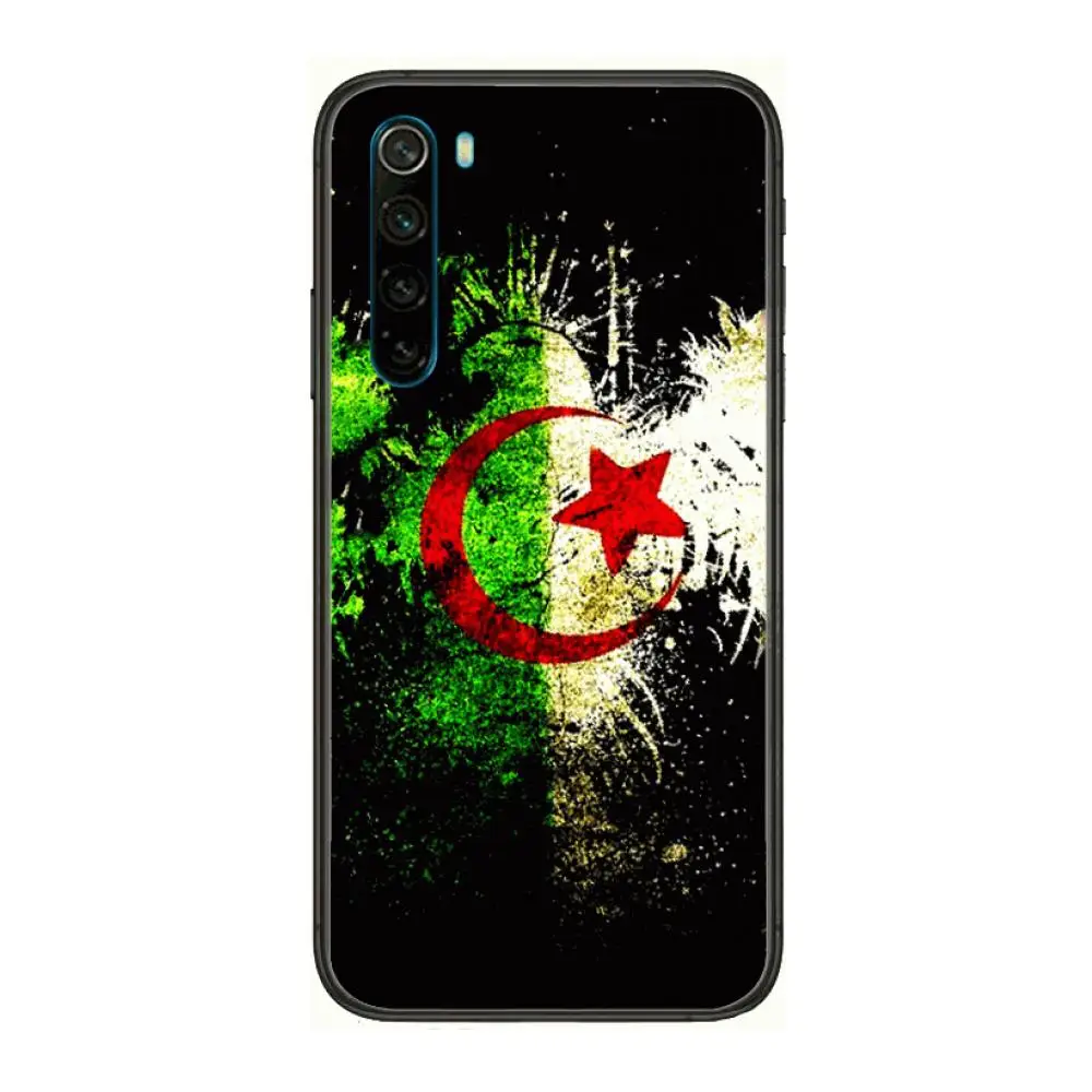 

Algeria Flag style cartoon Phone Case For XiaoMi Redmi Note 9S 8 7 6 5 A Pro T Y1 Anime Black Cover Silicone Back Pretty