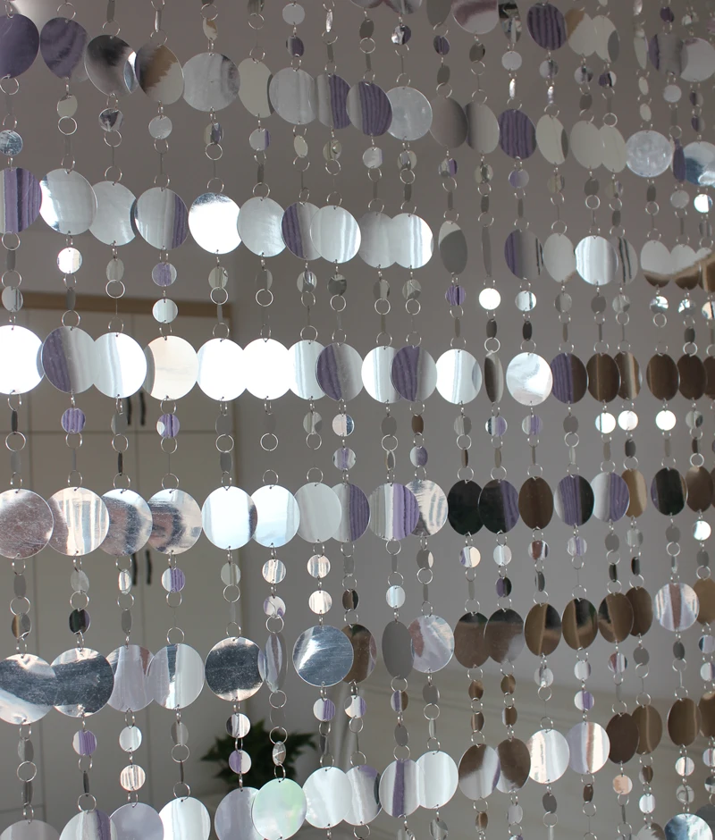 

FAWNUOS ПВХ шторы с блестками