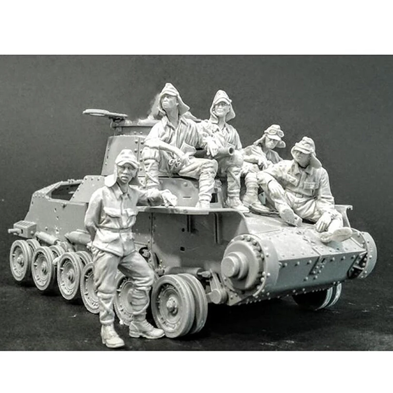 modelo de resina branca modelo de resina modelo de soldado de membros exige coloração manual do sem tanque