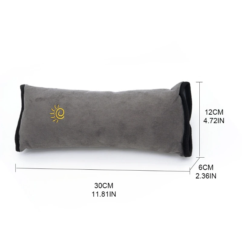 Fundas de almohada suaves para cintur&oacute;n de seguridad de coche, almohadillas ajustables para los hombros del veh&iacute;culo, coj&iacute;n Protector de seguridad, reposacabezas, soporte para el cuello para beb&eacute;, 2 piezas, 2022-5