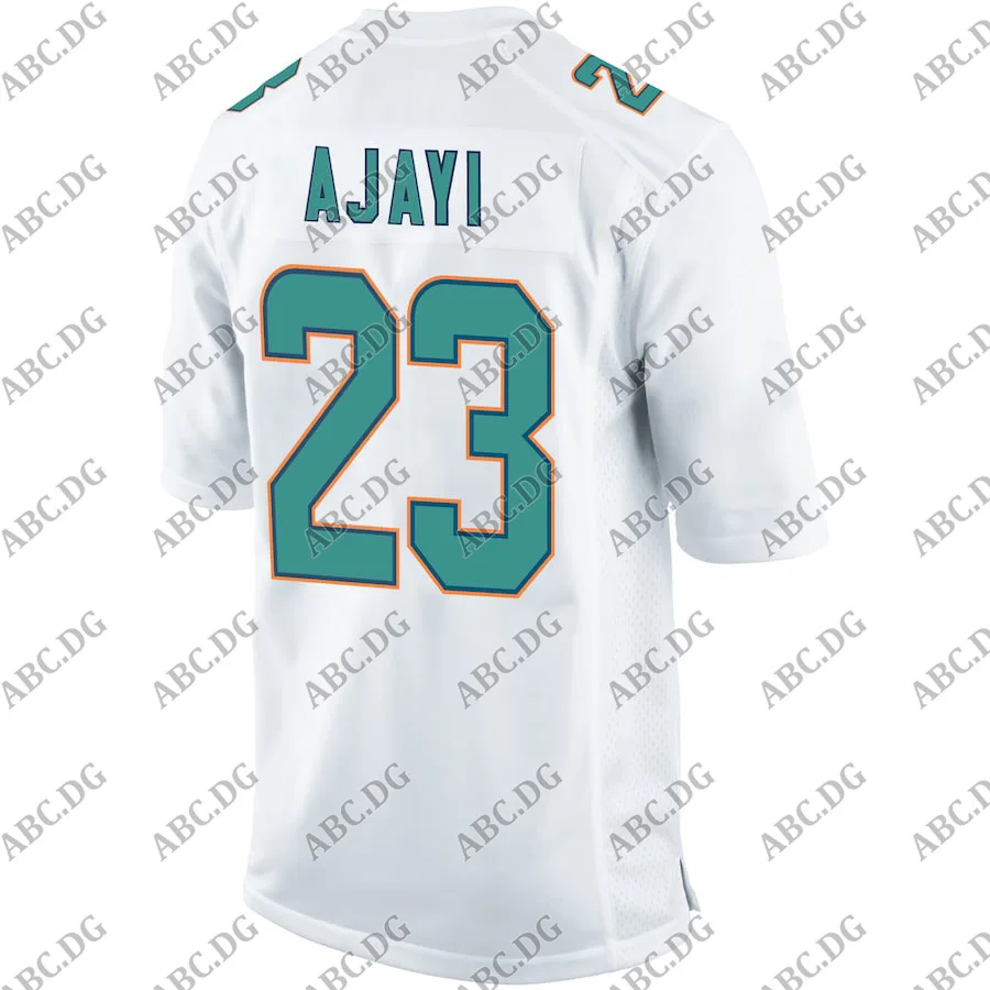 

Customized Stitch American Football Jersey Men Women Kid Youth Miami Jay Ajayi White Game Jersey