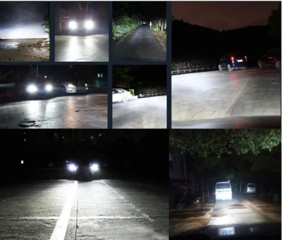 2 шт. C6 светодиодные фары автомобиля мотоцикла Светодиодная лампа 7600LM 6000K H4 H7 H8 H11 H1