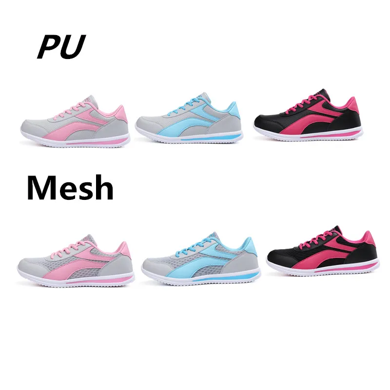 Женская Вулканизированная обувь Сетчатые дышащие легкие модные кроссовки