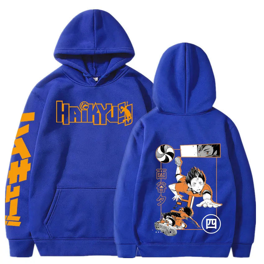 

New Japan Anime Haikyuu Cosplay Hoodie Women Men Harajuku Sweatshirt Karasuno High School Pullover Hooded Jacket Sportswear