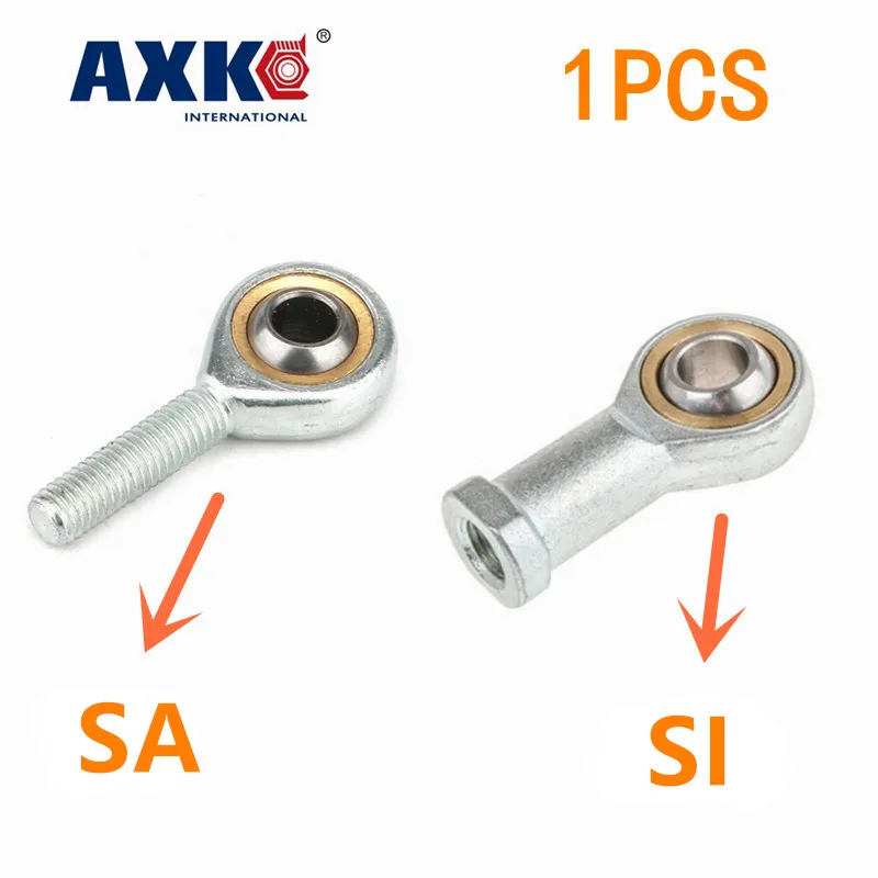 

1PC SI5 6 8 10 12 14 16 TK Metric Male Left Female Right Hand Thread Rod End Joint Bearing AXK Bearing rod end joint bearing