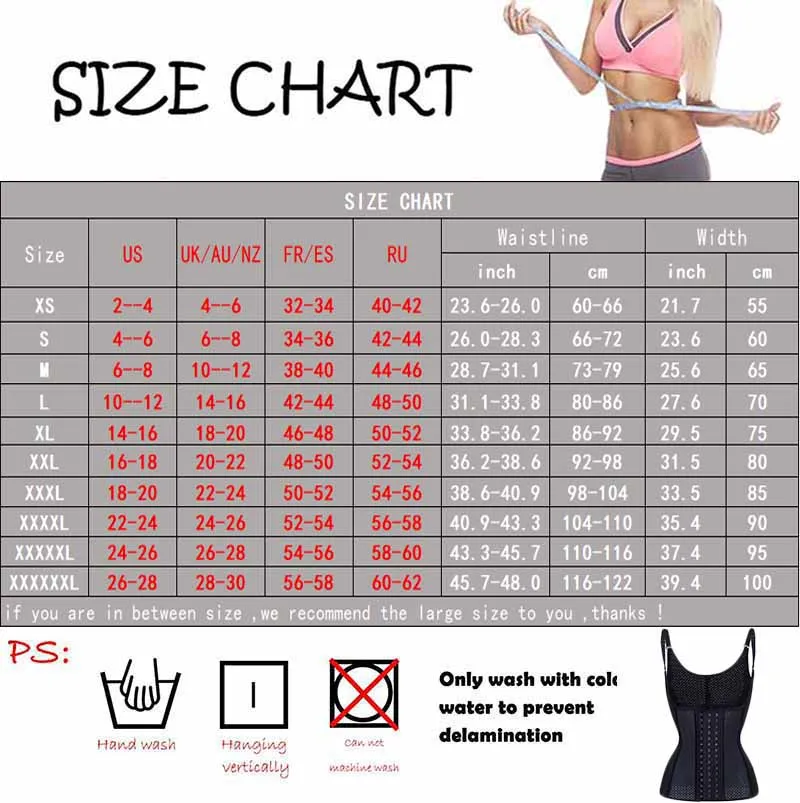 

Hot Sale 100% Latex Waist Trainer 9 Steel Bone Belt Slimming Vest Weight Loss Cincher Body Shaper Corset Sports Shirt Shapewear