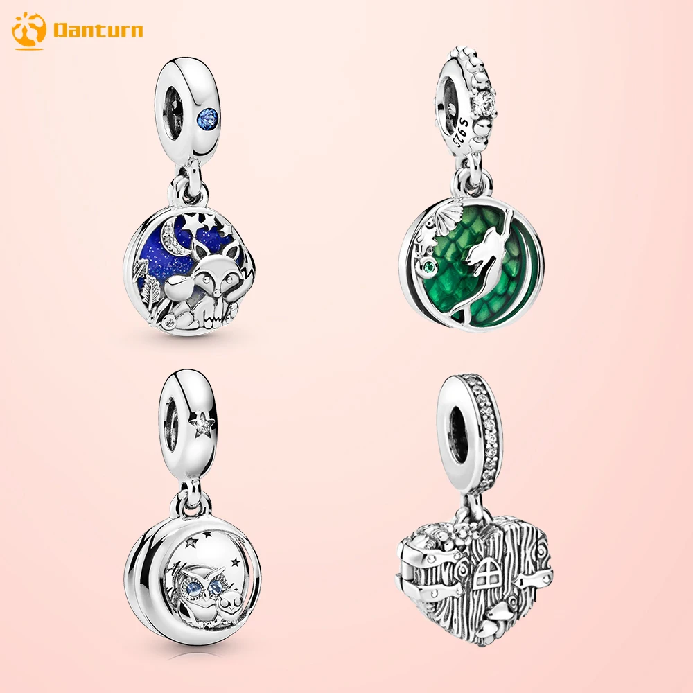 Новое поступление серебряные бусины 925 пробы всегда рядом совы Висячие Подвески