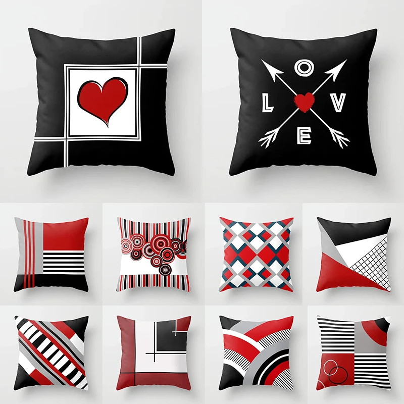 

Nordic Style Pillowcase Simplicity Geometric Pillowcase Comfortable Decorative Pillowcase Cushion Cover Household Items 45*45cm