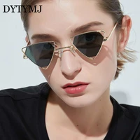 dytymj small triangle retro sunglasses women 2020 luxury glasses for womenmen vintage eyeglasses women mirror oculos de sol