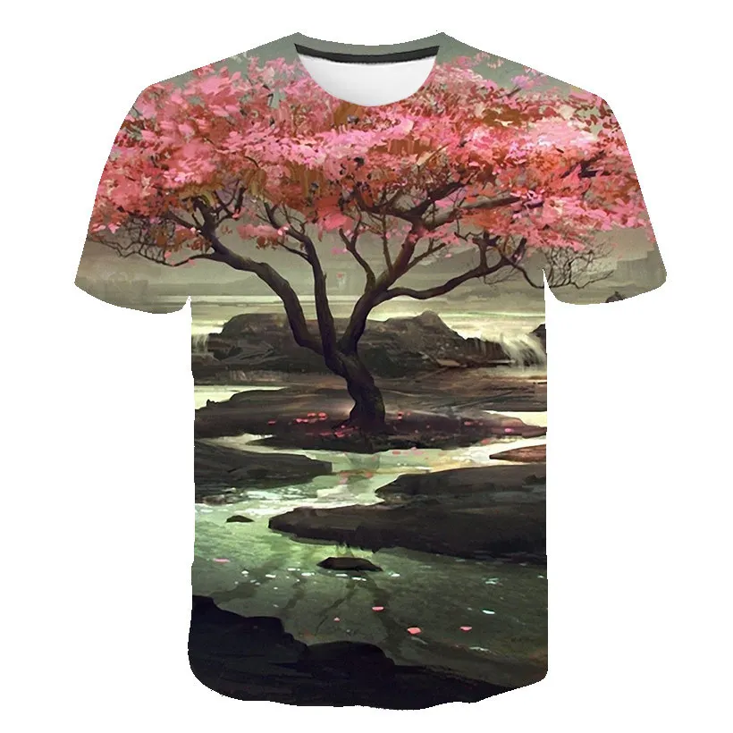

Men Funny T Shirt Fashion tshirt 3D Short-sleeve Flower Hip Hop fashion Casual t-shirt men Summer t shirt Tops S-6XL 2021