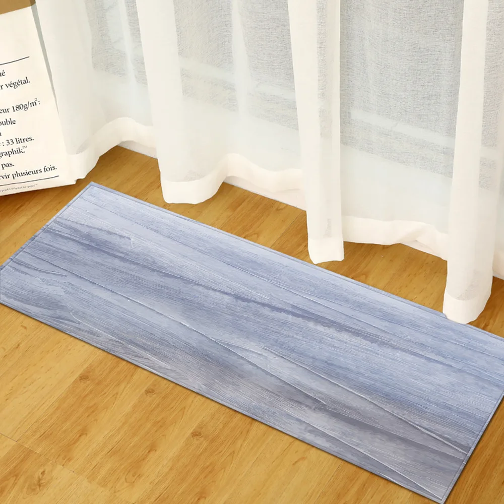 Zeegle Печатный коврик для входной двери длинный ванной фланелевый