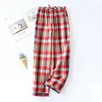 cotton sleep bottoms womens summer pajamas pants female casual soft sleeping clothes nightwear trousers vintage home pantalons