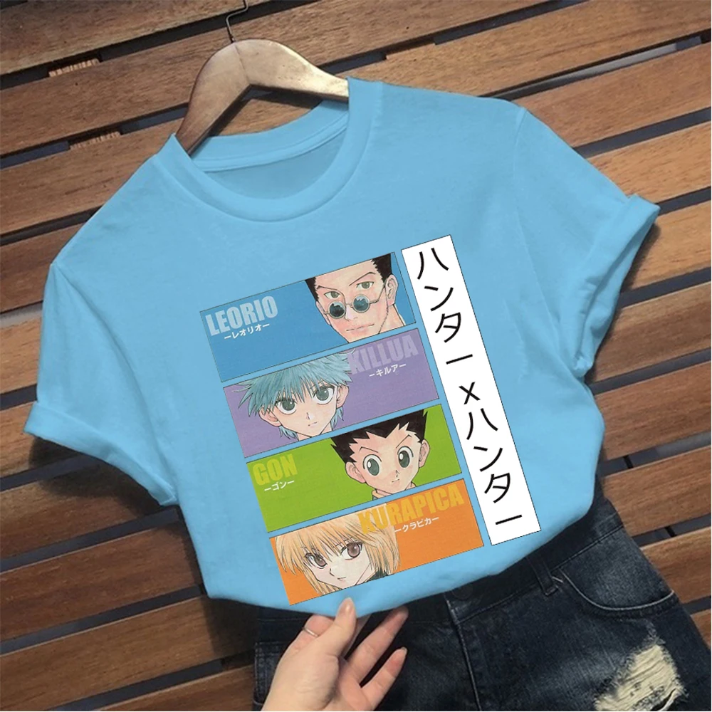 

Hunter X HunterT Shirt Women Cartoon Japanese Anime T-shirt Casual Tshirt Men's Women's Top Tees