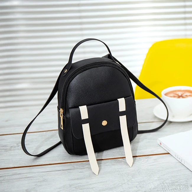 Мини-рюкзак милый женский рюкзак из искусственной кожи сумки на одно плечо