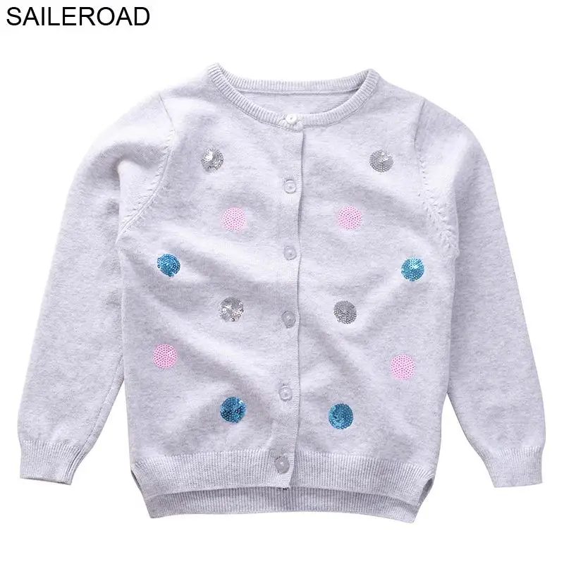 W19305 sweater SAILEROAD 2-7 лет свитер девушка однобортный малыш кардиган единорог вышивка детские свитера для детской одежды - Цвет: W19305 sweater