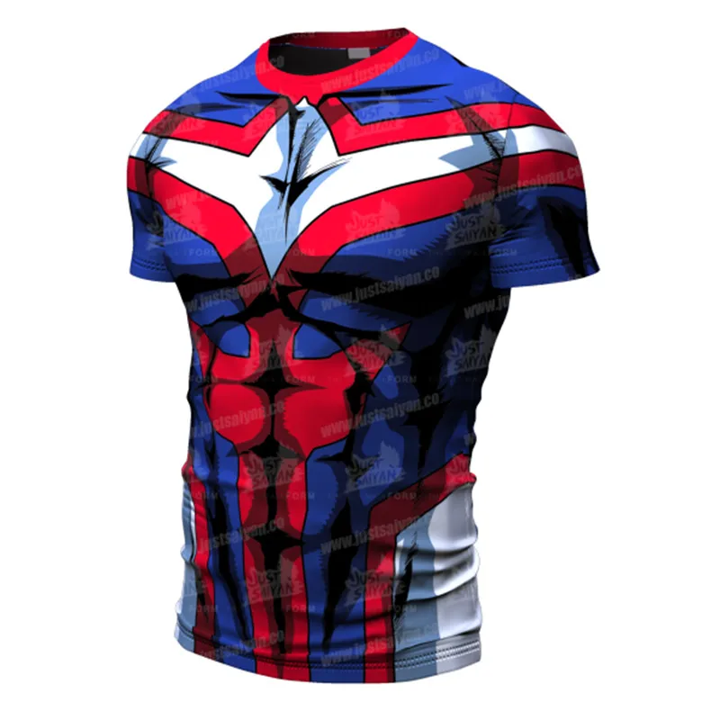 

2020 New Cosplay Costume Unisex Fitness Costume Muscle T-Shirt Slim Sweatshirt Men's Top Breathable Quick-drying High Elasticity