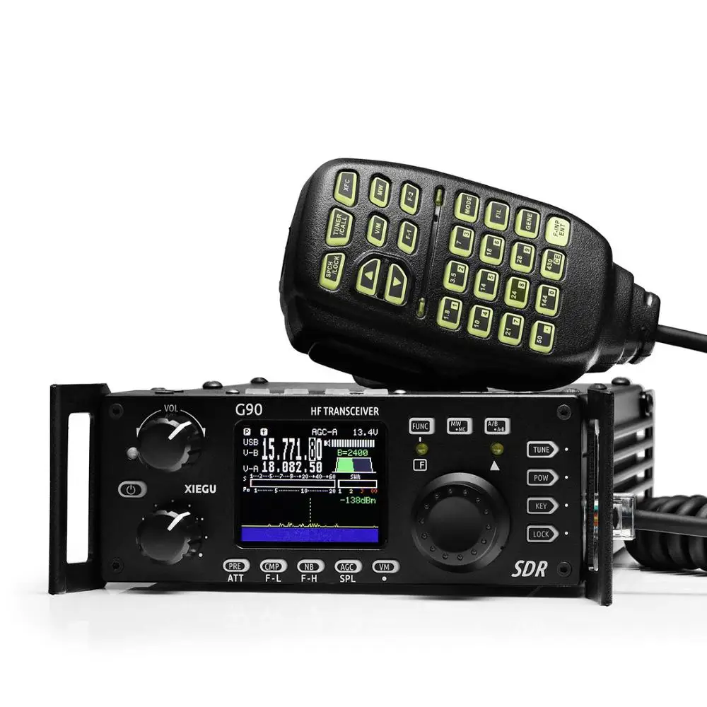 Xiegu G90 G90S HF SDR любительский радиоприемник 20 Вт SSB/CW/AM/FM 0 5 30 МГц 12 15 в структура со