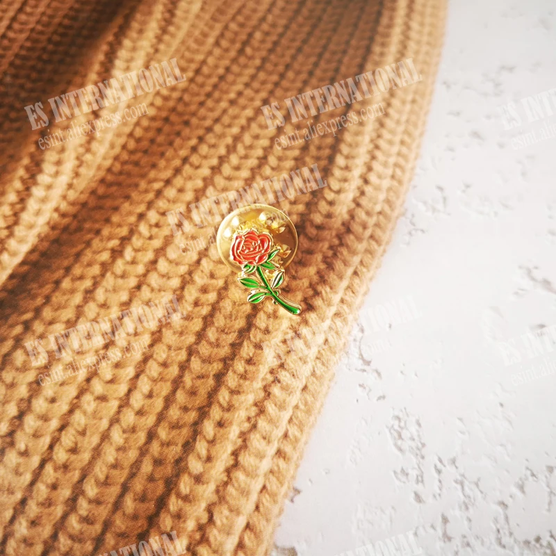 Оптом масонские значок булавки на лацканы масон вольный каменщик BLM61 роза цветок