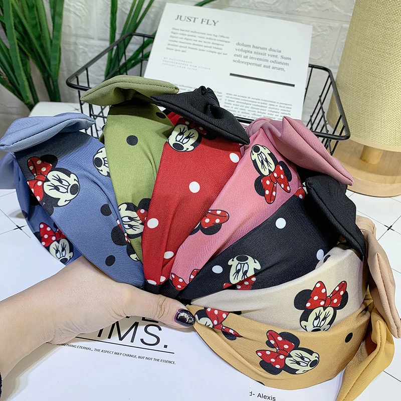 

Аксессуары для волос в стиле Диснея, универсальное украшение для волос в стиле принцессы, подходящее ко всему, широкая боковая повязка на го...